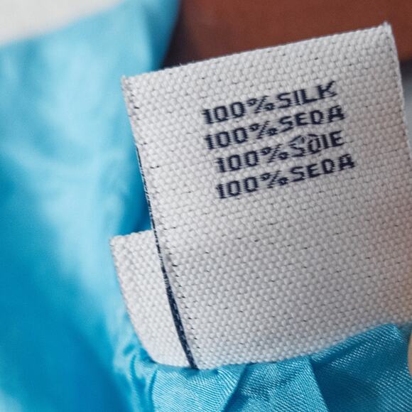 GANT Collection Women’s Dress Ethereal Pure Silk Airy Minimal Chic Blue Size M - Picture 8 of 8